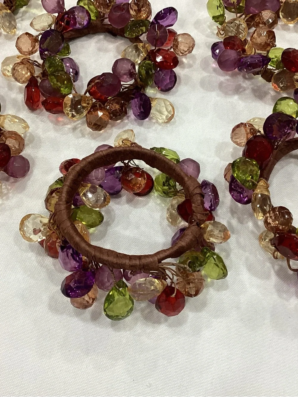 Multicolor Beaded Stretch Bracelet - Women Jewelry